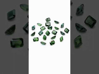 Natural Untreated Teal Sapphire Calibrated Octagons | 3x4mm & 4x5mm