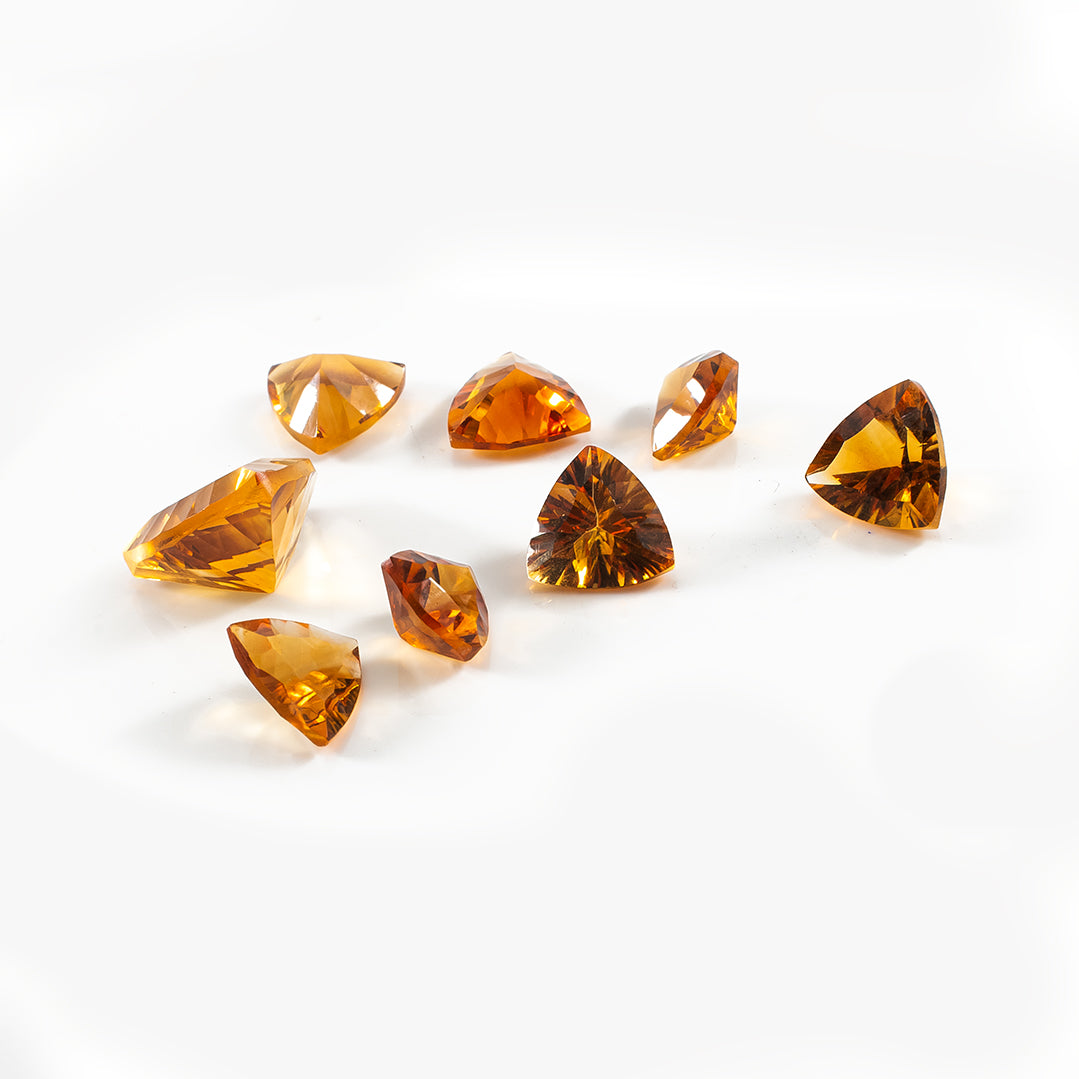 Natural Citrine Calibrated Trillions | 7mm & 8mm