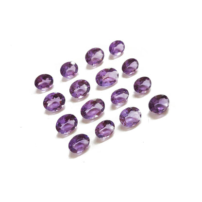 Natural Brazil Amethyst Calibrated Ovals, Mix