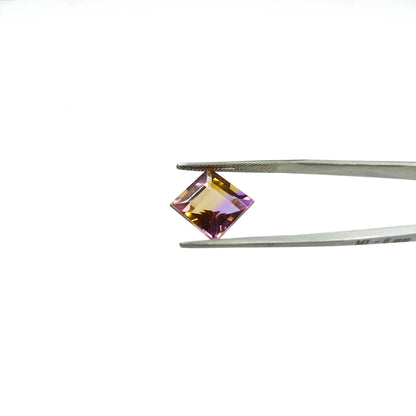 Natural Ametrine Calibrated Squares, 12mm