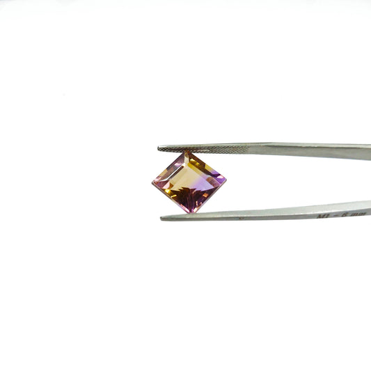 Natural Ametrine Calibrated Squares, 12mm