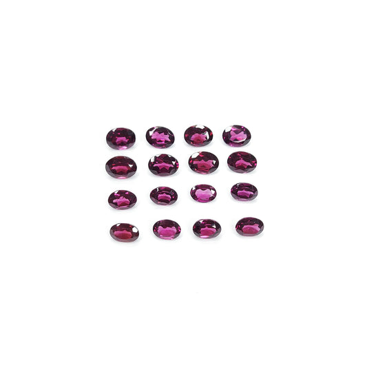 Natural African Rhodolite Calibrated Ovals | 5x7mm & 6x8mm