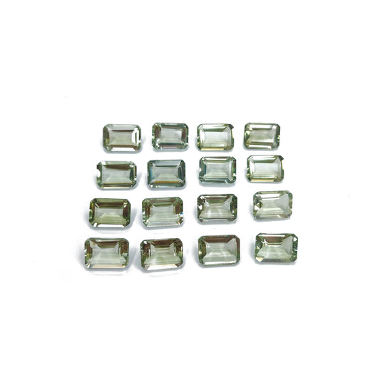 Natural Green Amethyst Calibrated Octagons