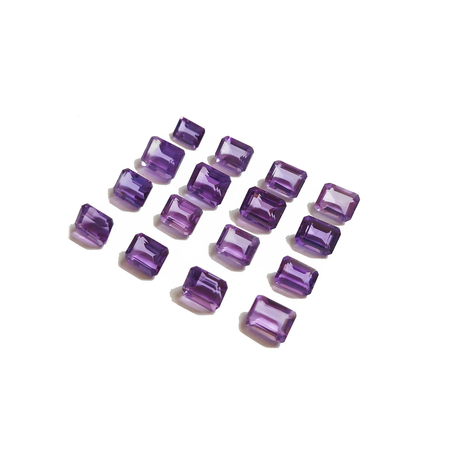 Natural Brazil Amethyst Calibrated Octagons | 7x9mm & 8x10 & 9x11mm                                                                mm & 9x11mm