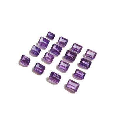 Natural Brazil Amethyst Calibrated Octagons | 7x9mm & 8x10 & 9x11mm                                                                mm & 9x11mm