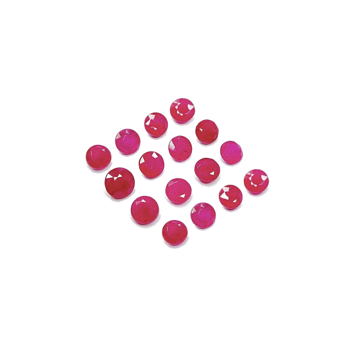 Natural African Untreated Ruby  Calibrated Rounds | 5mm & 6mm